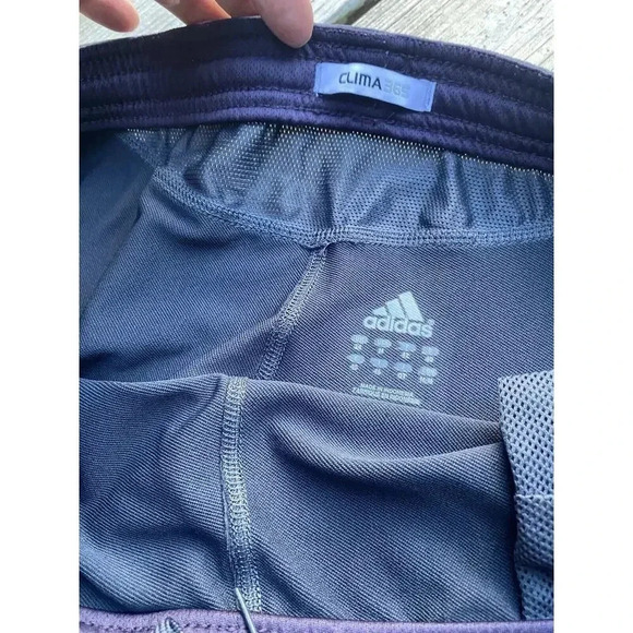 Adidas ClimaCool Clima365 Mens Medium Track Pants Zip Gray Purple NEW NWOT - Picture 6 of 7